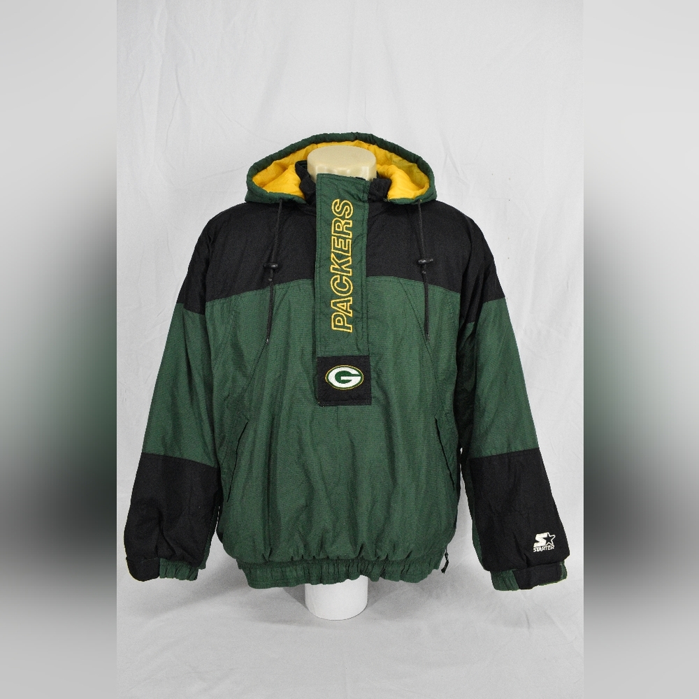 Vintage 90's Starter Puffer Jacket Green Bay Packers